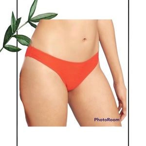 Shade and Shore Hot Orange Hipster Bikini Bottom